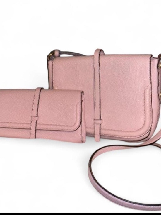 Annabel Ingall Handbags - Women’s Annabel Ingall Pink Crossbody Bag and Wallet Set
